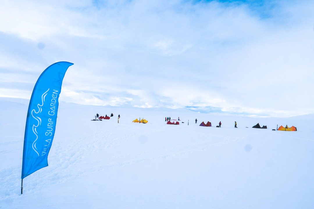 snowy landscape, perfect for snowkiting